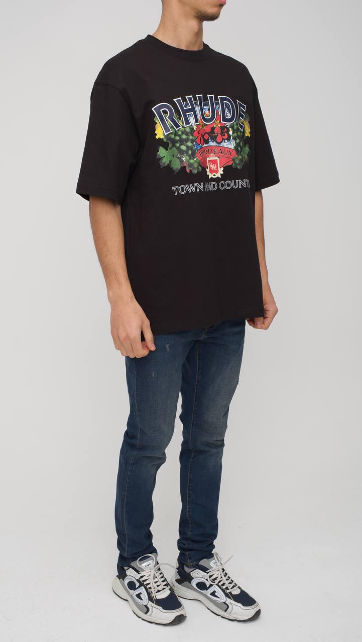 Rhude Town and Country T-shirt Zwart - Afbeelding 2